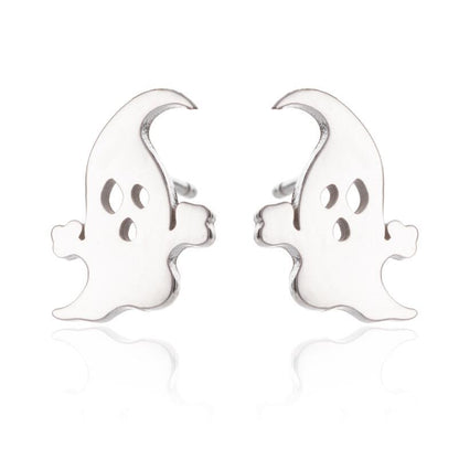 Pumpkin ghost earrings, Halloween fashion women's Amazon new simple personality electroplated earrings wholesale