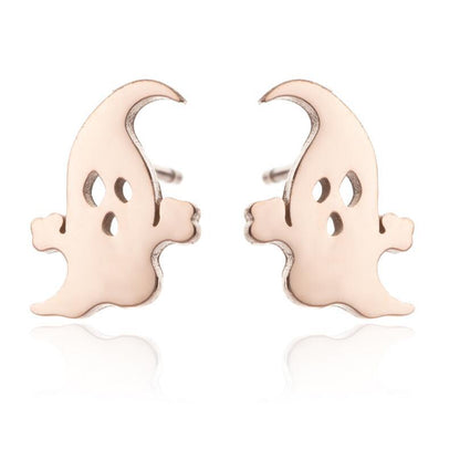 Pumpkin ghost earrings, Halloween fashion women's Amazon new simple personality electroplated earrings wholesale