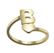 Letter open ring, European and American simple couple ring wholesale - wallojewerly 