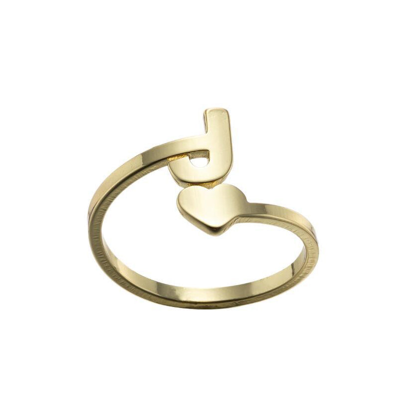 Letter open ring, European and American simple couple ring wholesale - wallojewerly 