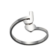 Letter open ring, European and American simple couple ring wholesale - wallojewerly 