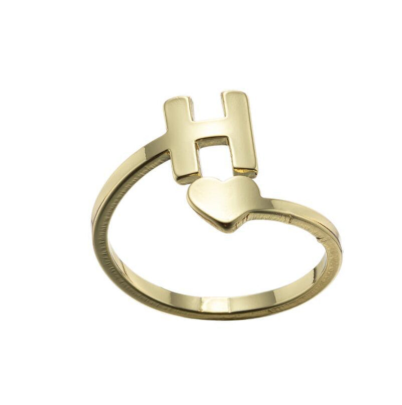 Letter open ring, European and American simple couple ring wholesale - wallojewerly 