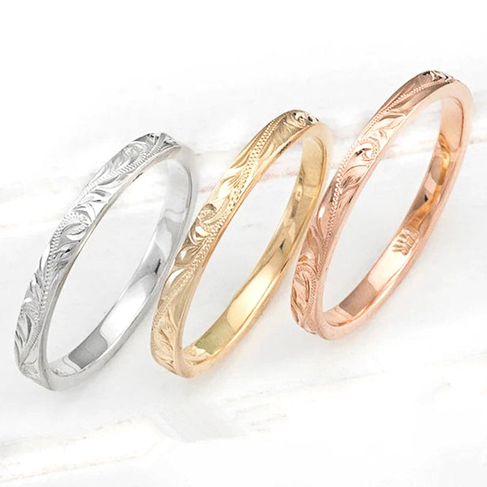 Fashion creative embossed texture copper ring party pinky ring