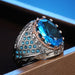Vintage braided rhinestone ring creative luxury women's ring - wallojewerly 