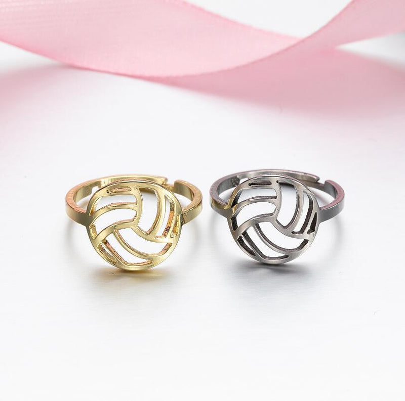 Stainless steel geometric retro open ring, star and moon adjustable hand jewelry wholesale