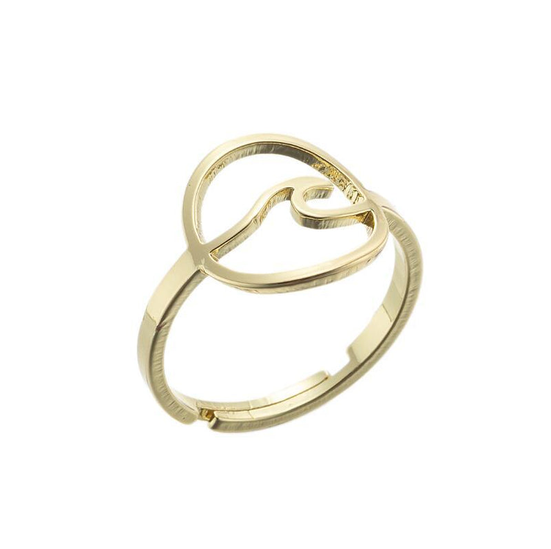 Stainless steel geometric retro open ring, star and moon adjustable hand jewelry wholesale