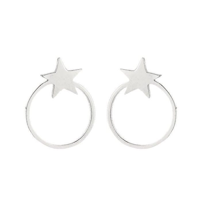 Christmas Reindeer Snowflake Pumpkin Stainless Steel Stud Earrings - Festive Jewelry for the Holiday Season