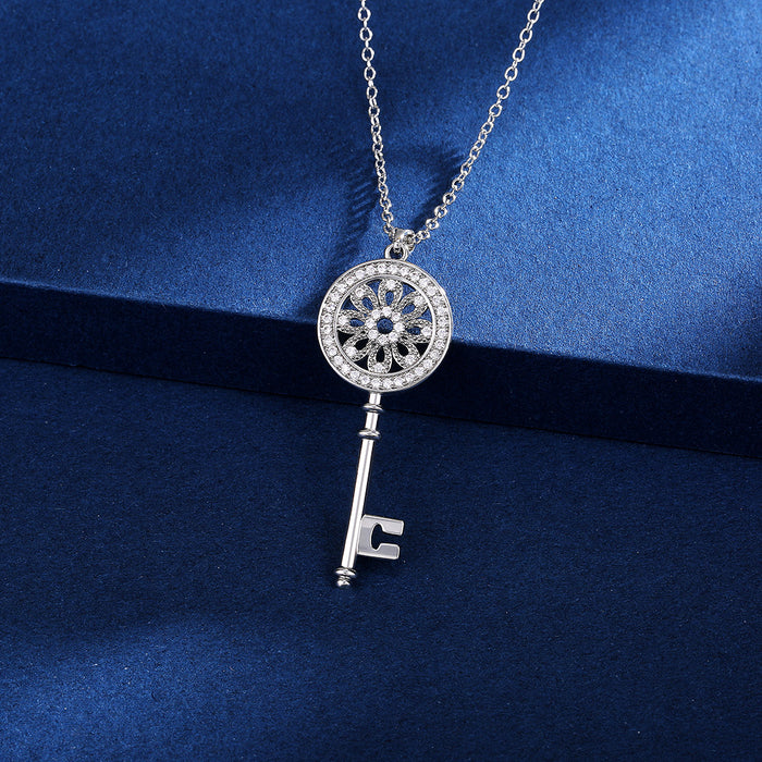 Key pendant sweater chain small fresh necklace jewelry