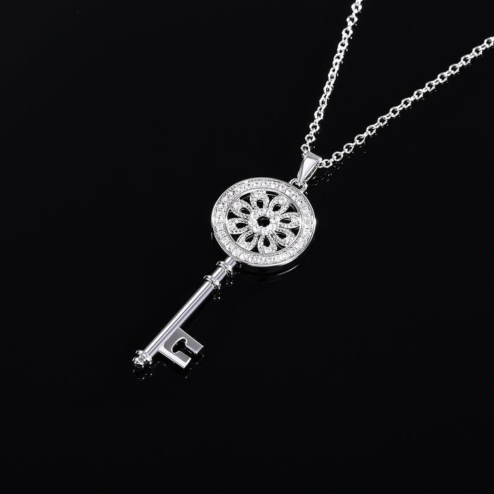 Key pendant sweater chain small fresh necklace jewelry