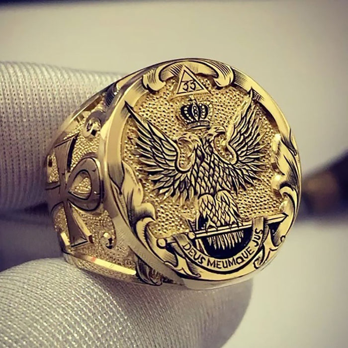 Retro Eagle Ring Men's Hip-Hop Style Ring