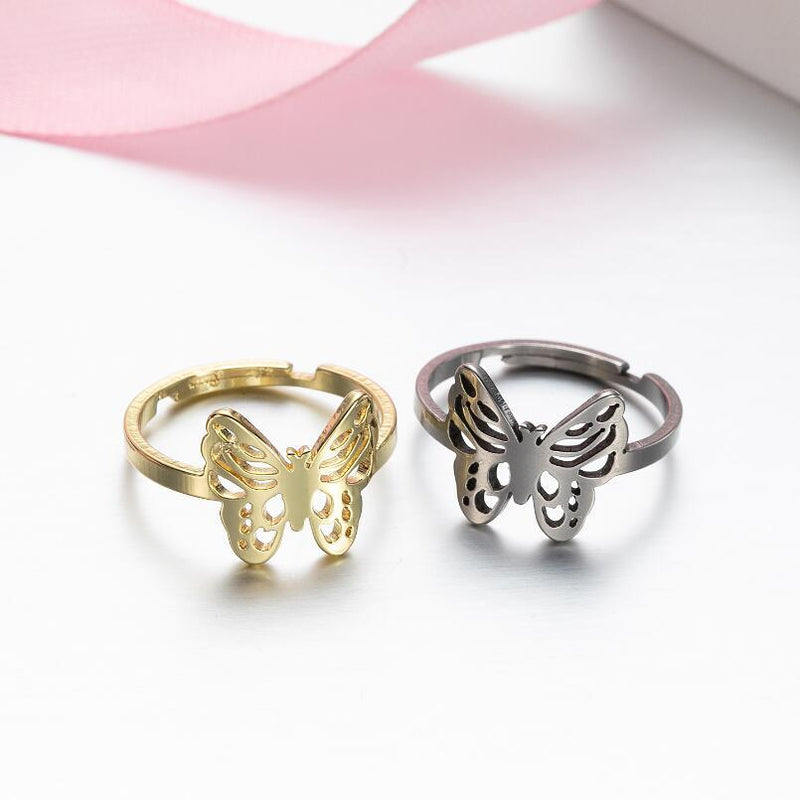 Stainless steel geometric retro open ring, star and moon adjustable hand jewelry wholesale