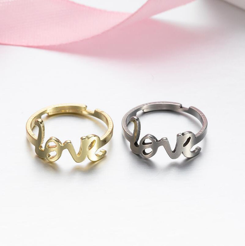 Stainless steel geometric retro open ring, star and moon adjustable hand jewelry wholesale