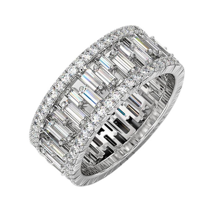 Luxury full circle zircon wedding ring for women