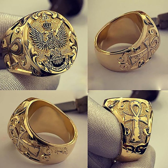 Retro Eagle Ring Men's Hip-Hop Style Ring