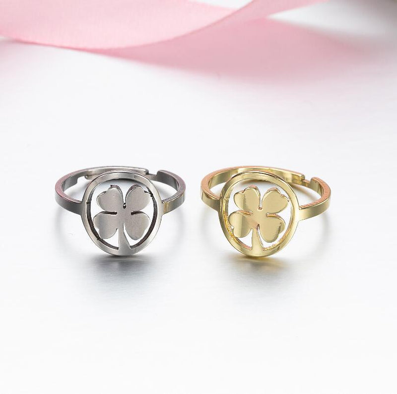 Stainless steel geometric retro open ring, star and moon adjustable hand jewelry wholesale