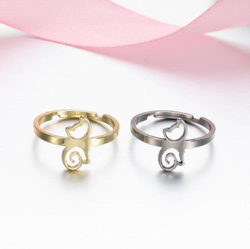 Stainless steel geometric retro open ring, star and moon adjustable hand jewelry wholesale
