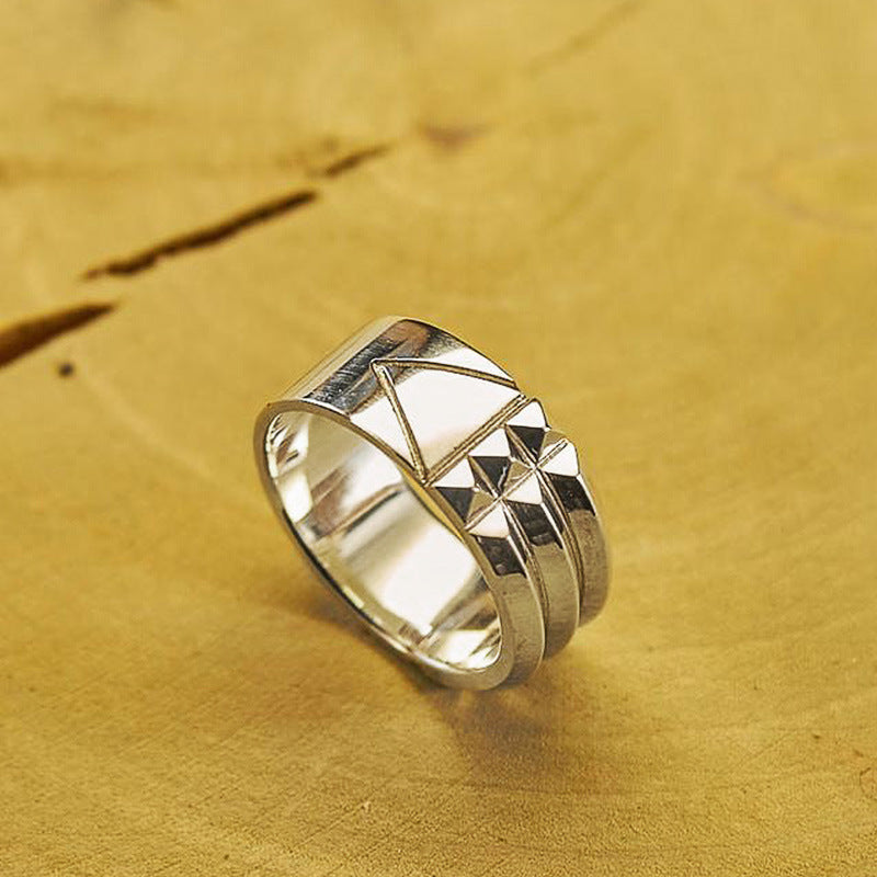 Anillo dorado sencillo, joyería de aleación de moda.