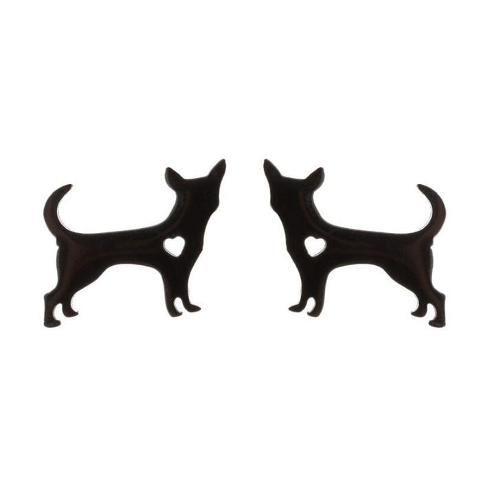 Pendientes de acero inoxidable con forma de animal de compañía: joyas divertidas y adorables para amantes de los animales