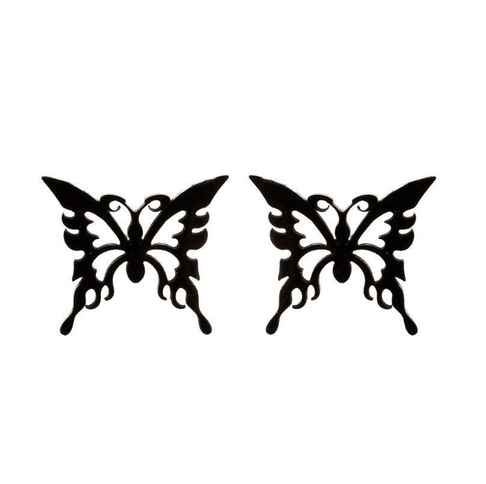 Butterfly Hollow Stainless Steel Stud Earrings - Delicate and Elegant Jewelry for Any Occasion