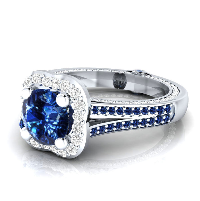 Luxury OL style women's zircon ring