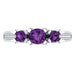 Elegant zircon ring silver plated luxury vintage wholesale - wallojewerly 