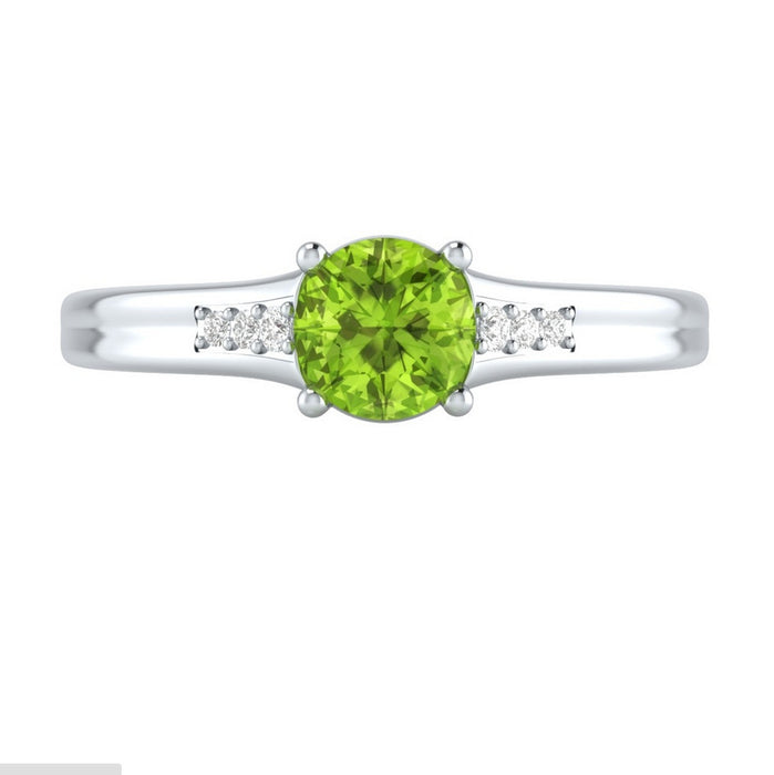 Zircon Silver Plated Women's Gemstone Ring European and American Personalized Jewelry Wholesale