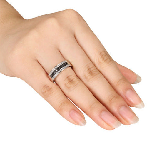 Vintage Classic Silver Plated Women's Zircon Ring