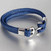 Bracelet Stainless Steel Anchor Genuine Leather Vintage Woven - wallojewerly 