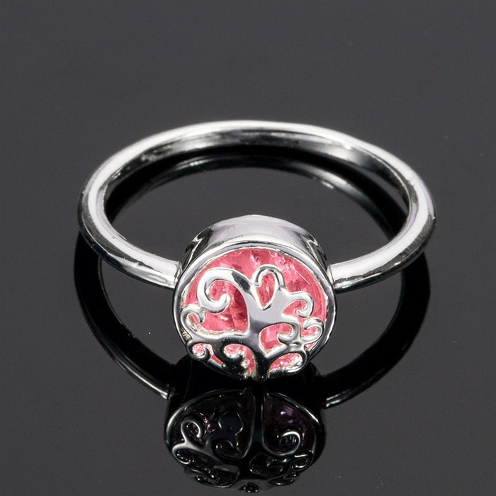 Green crystal tree of life ring elegant women's jewelry new product