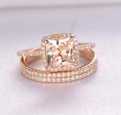 Luxury scepter shape ring white gold plated zircon women's ring jewelry