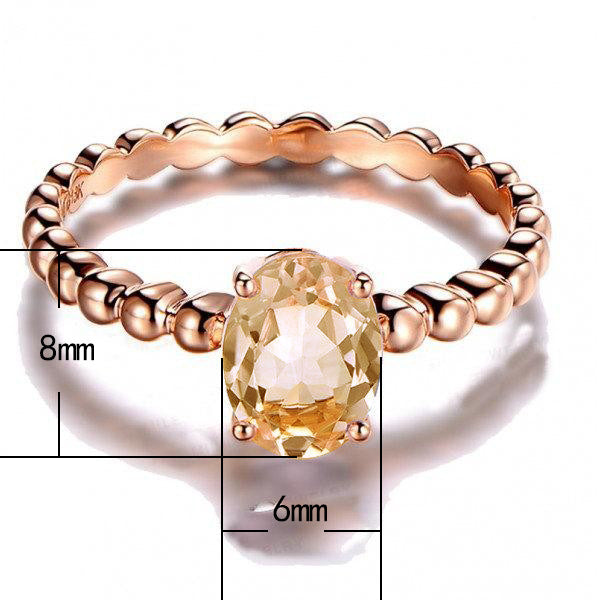 Diamond cross-line design women's ring creative rose gold plated zircon jewelry