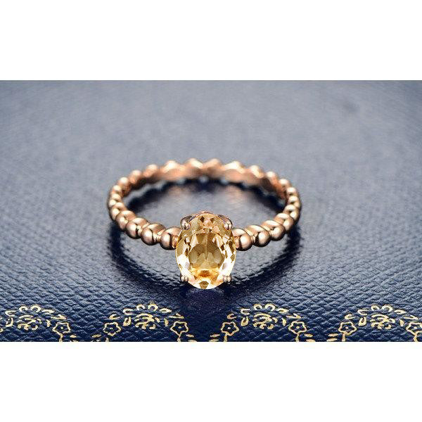 Diamond cross-line design women's ring creative rose gold plated zircon jewelry