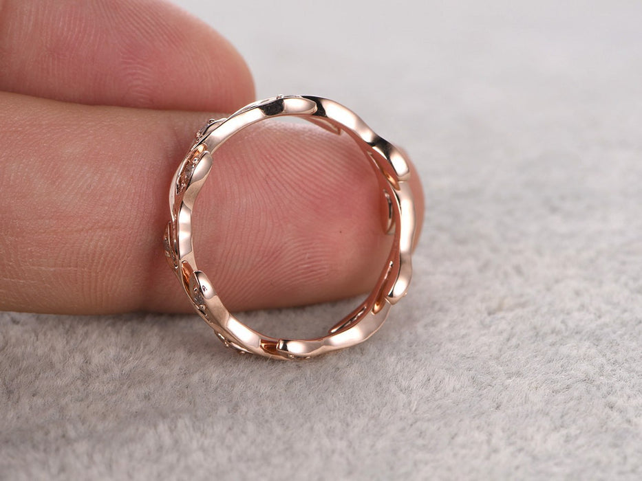 Exquisito anillo de circonita con trébol de cuatro hojas de la suerte, joyería de moda europea y americana para damas