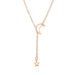 Gold and silver alloy moon and star necklace - wallojewerly 