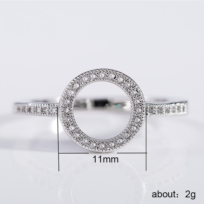 Personalized zircon engagement ring for men and women