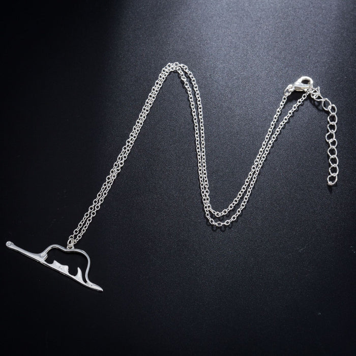 Korean style fresh elephant snake little prince pendant necklace, simple clavicle chain cross-border wholesale