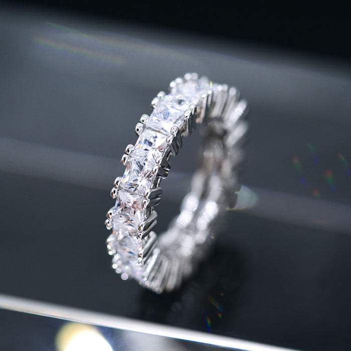 Luxury zircon ring party birthday gift ring