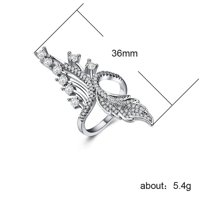 women's gemstone ring silver plated gift wholesale