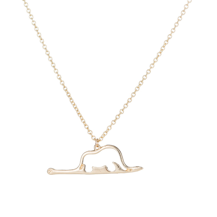 Korean style fresh elephant snake little prince pendant necklace, simple clavicle chain cross-border wholesale