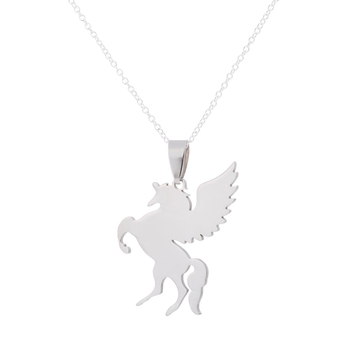 Flying horse necklace, European and American personalized animal pendant women's necklace cross-border direct supply wholesale