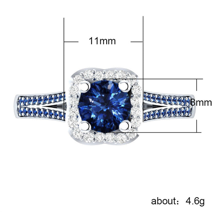 Luxury OL style women's zircon ring