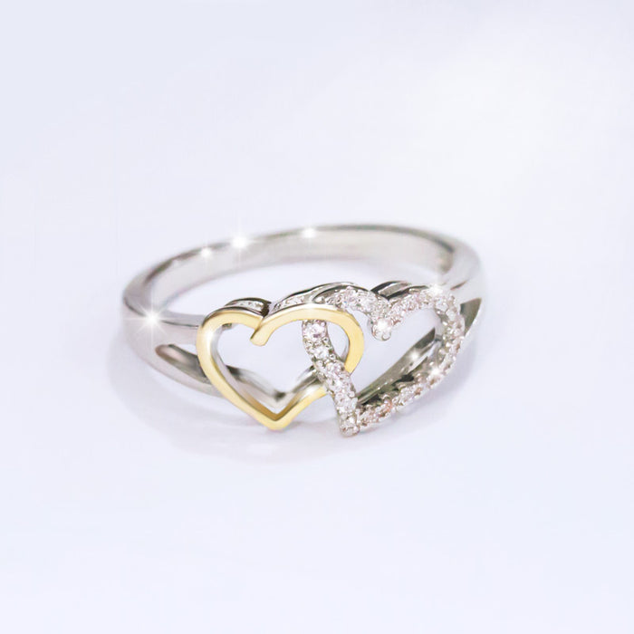 Heart Shaped Micro-paved Zirconia Women's Ring