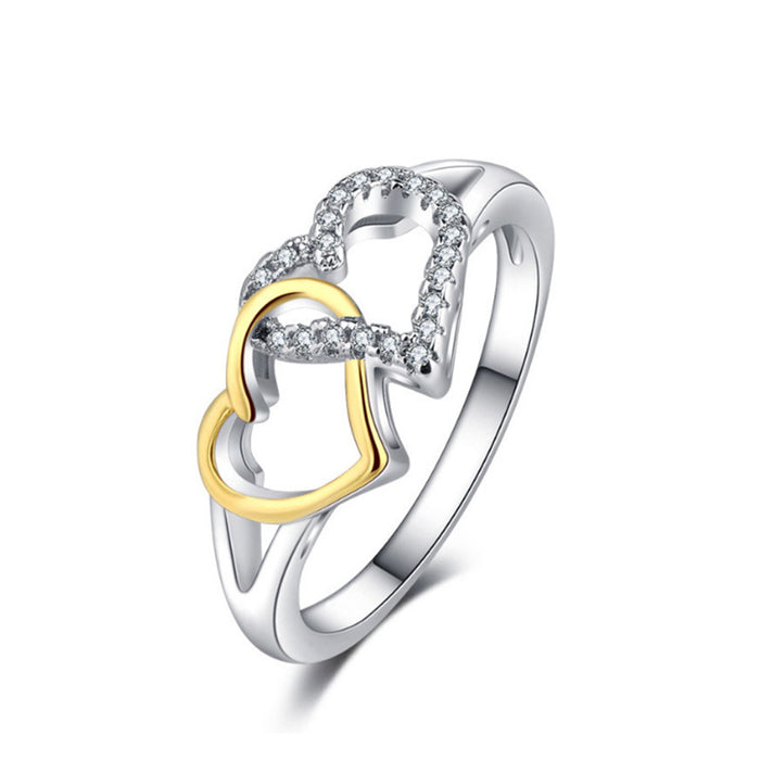 Heart Shaped Micro-paved Zirconia Women's Ring