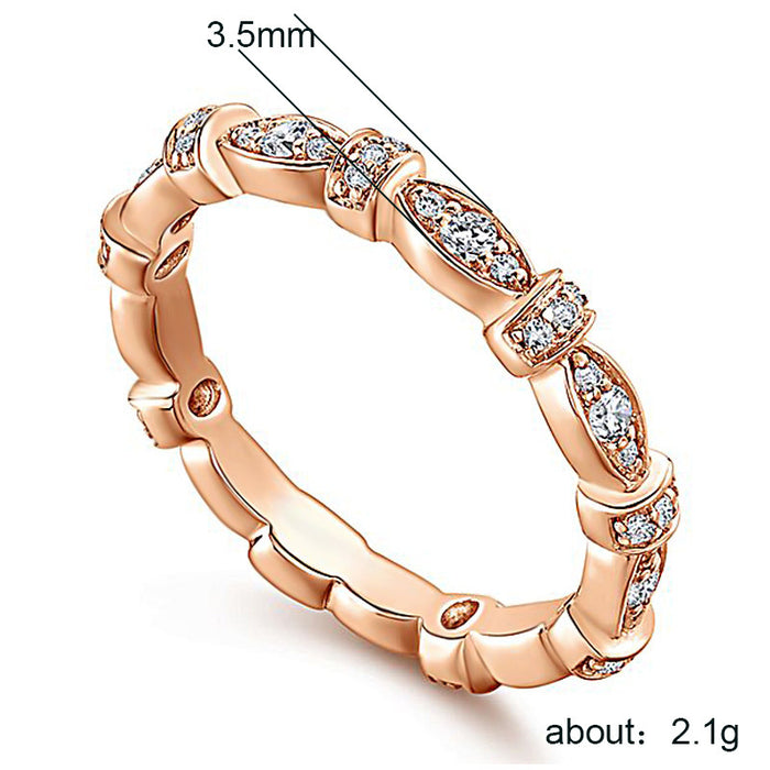 Interlocking engagement wedding rings for women - wallojewerly 