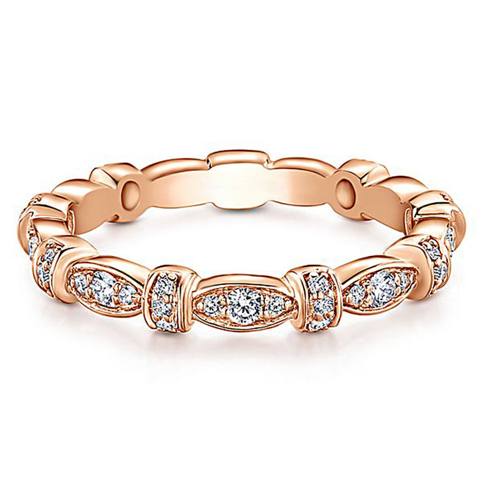 Interlocking engagement wedding rings for women - wallojewerly 