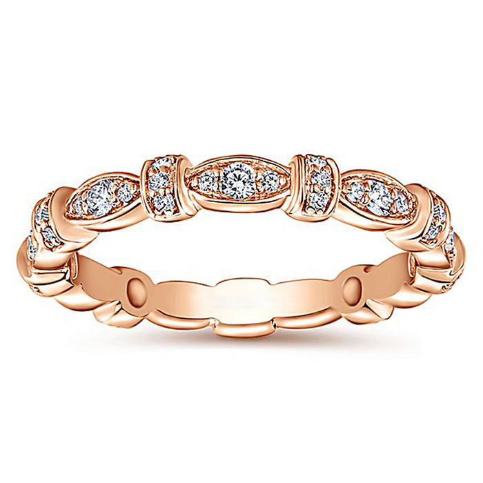 Interlocking engagement wedding rings for women - wallojewerly 