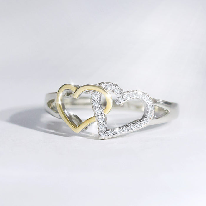 Heart Shaped Micro-paved Zirconia Women's Ring