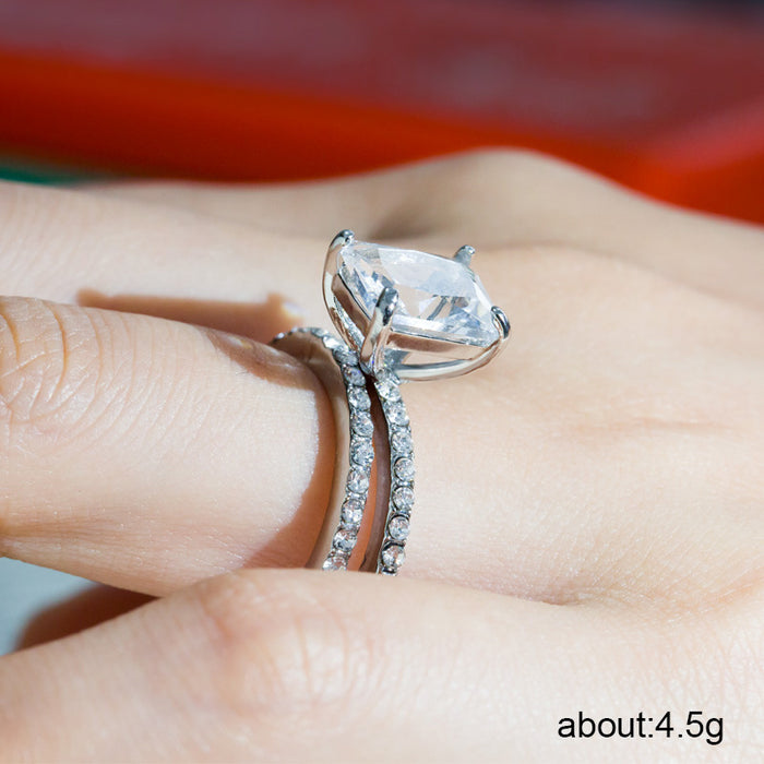 Exquisito anillo de piedra lunar bañado en cobre y oro rosa para fiesta