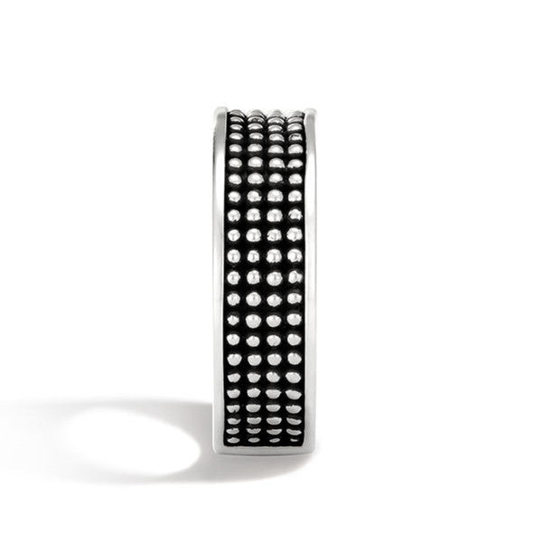 Polka dot engraved pattern ring for men and women fashion ring