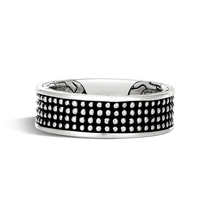 Polka dot engraved pattern ring for men and women fashion ring